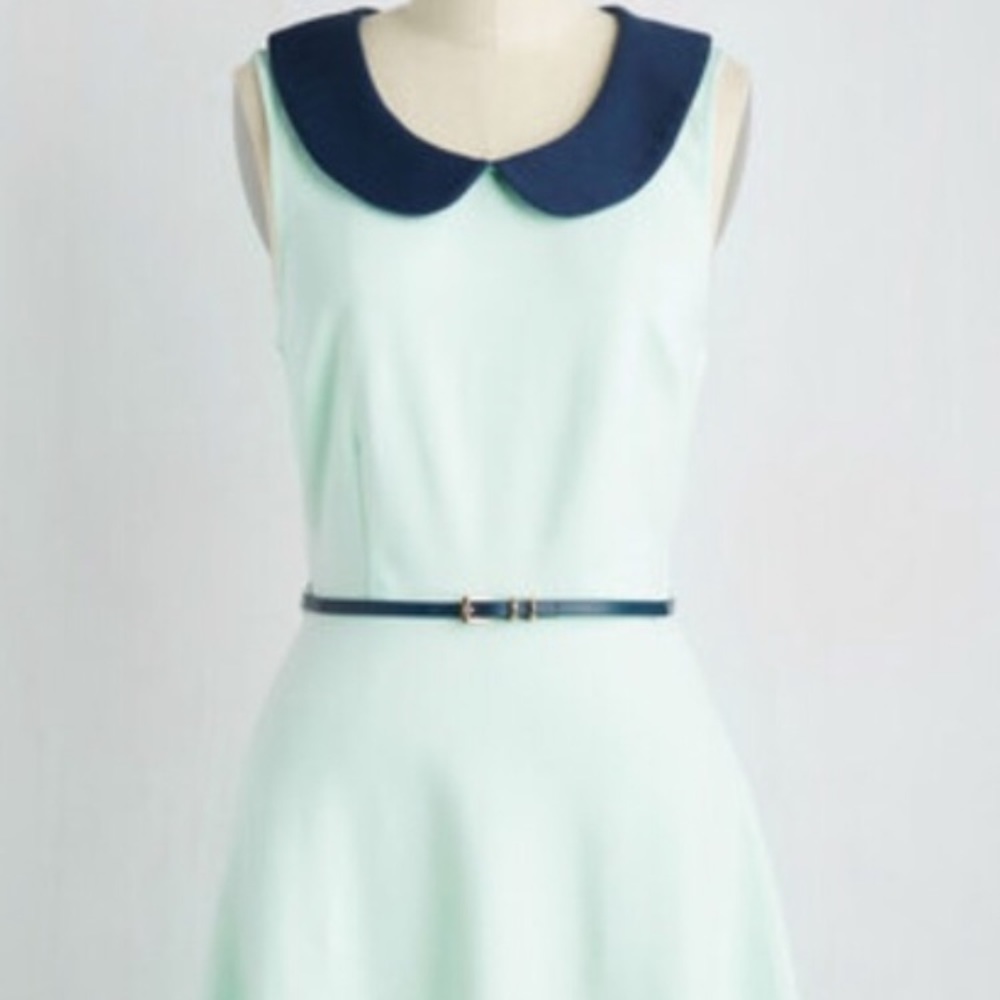Seafoam Peter Pan collared xs ModCloth dress